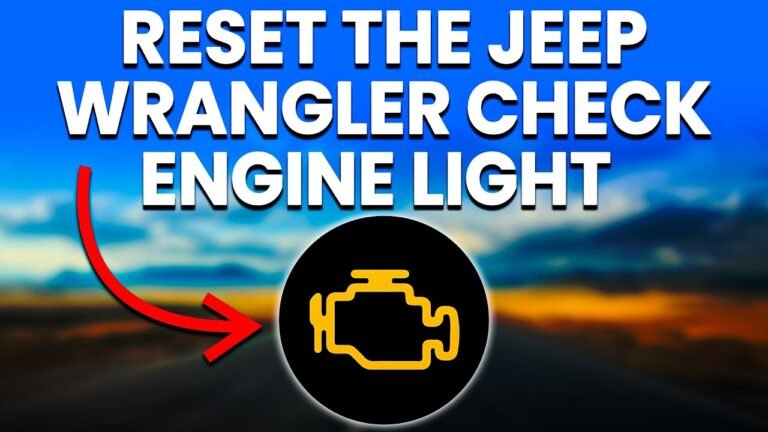 How To Reset Jeep Check Engine Light