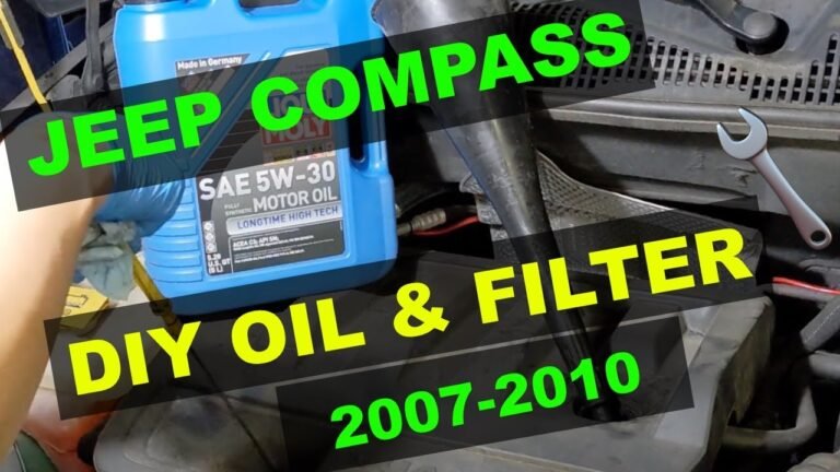 Jeep Compass Maintenance Fluids Filters and Service Requirements