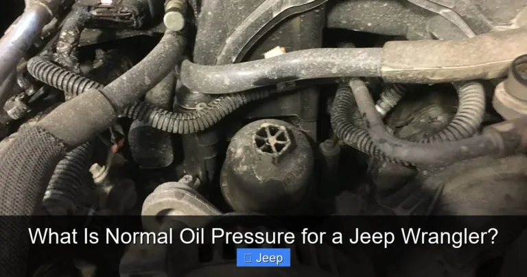 Jeep Wrangler Engine Oil System Oil Pressure and Lubrication